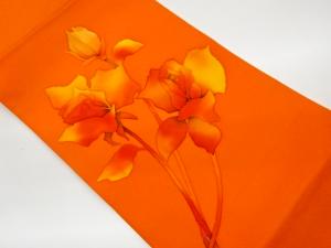 塩瀬薔薇模様名古屋帯